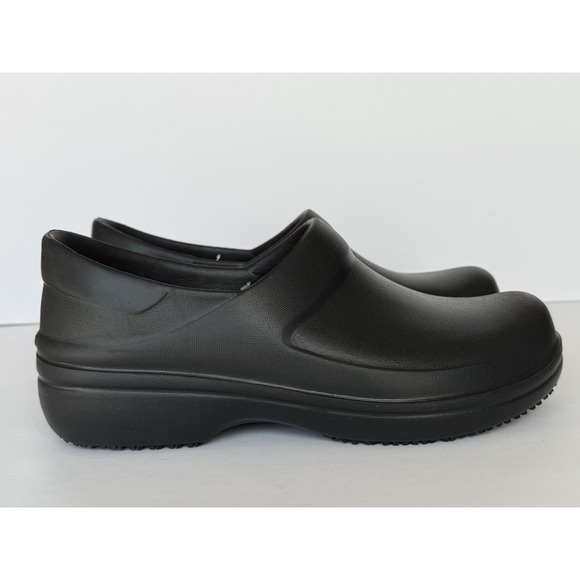 NEW Crocs NERIA PRO II LiteRide Work Clogs Women's Sz 12 Black Slip Resistant - Picture 1 of 9